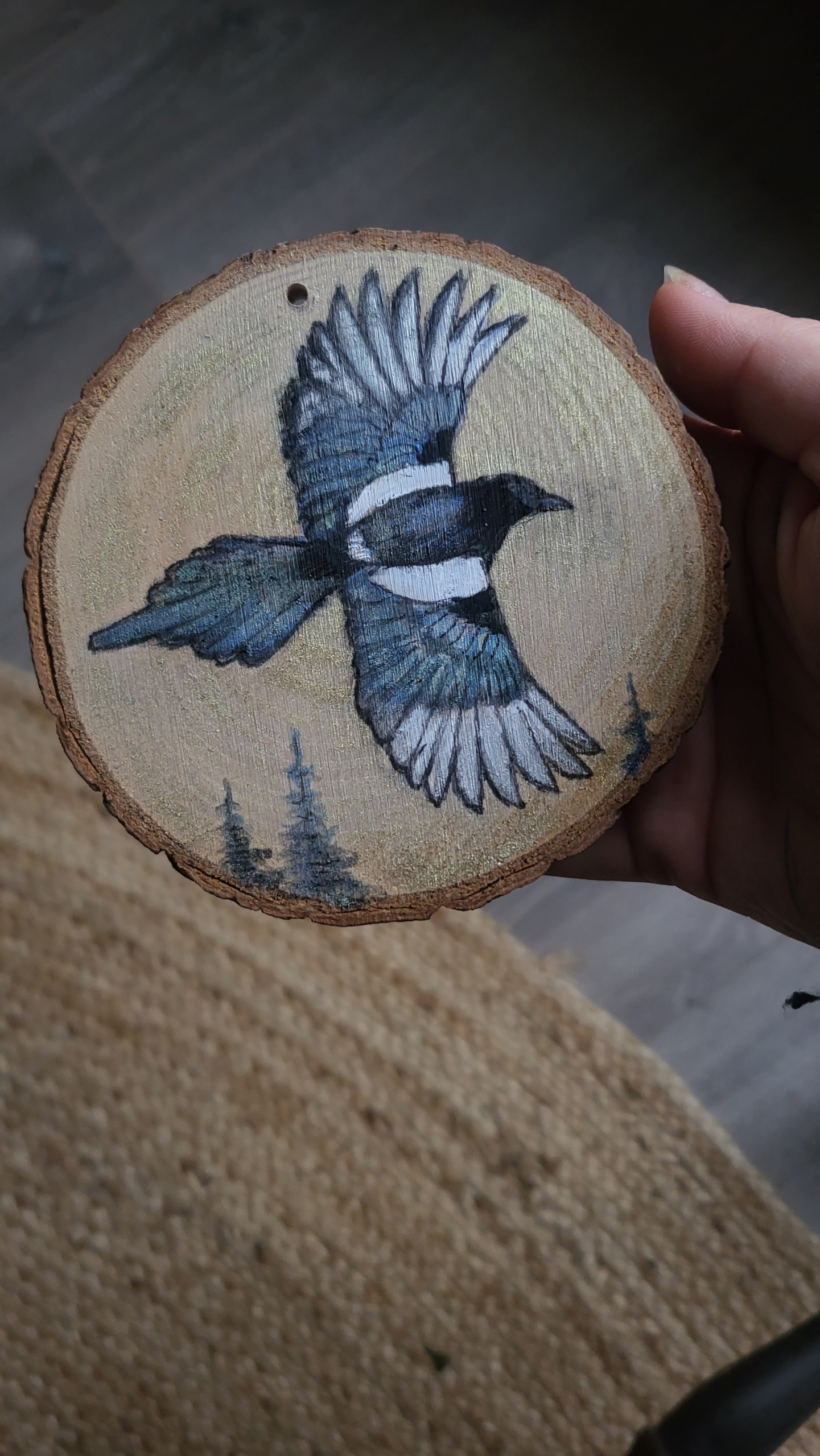 Houtschijfje beschilderd - Afbeelding 10