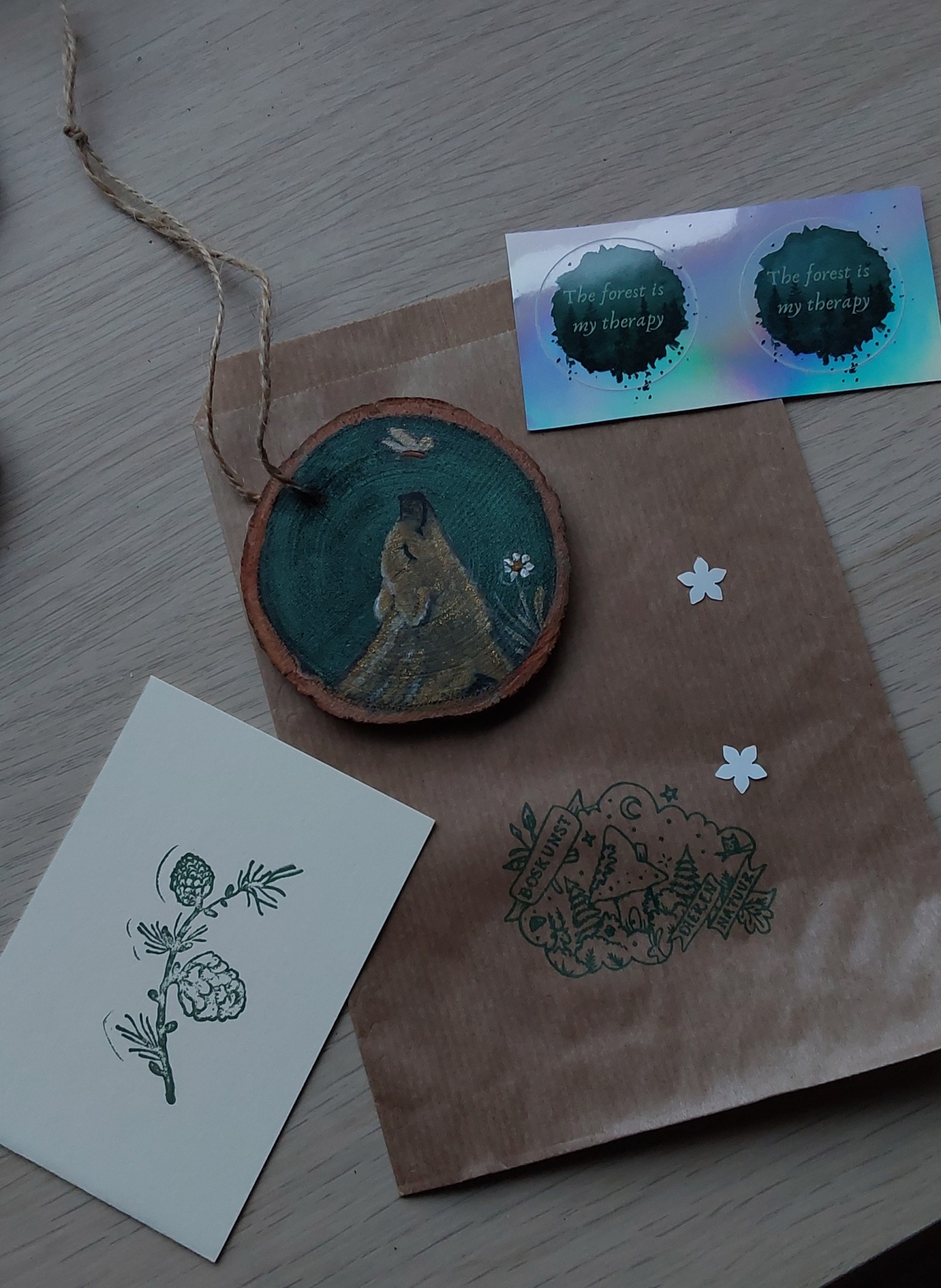 Houtschijfje beschilderd - Afbeelding 11