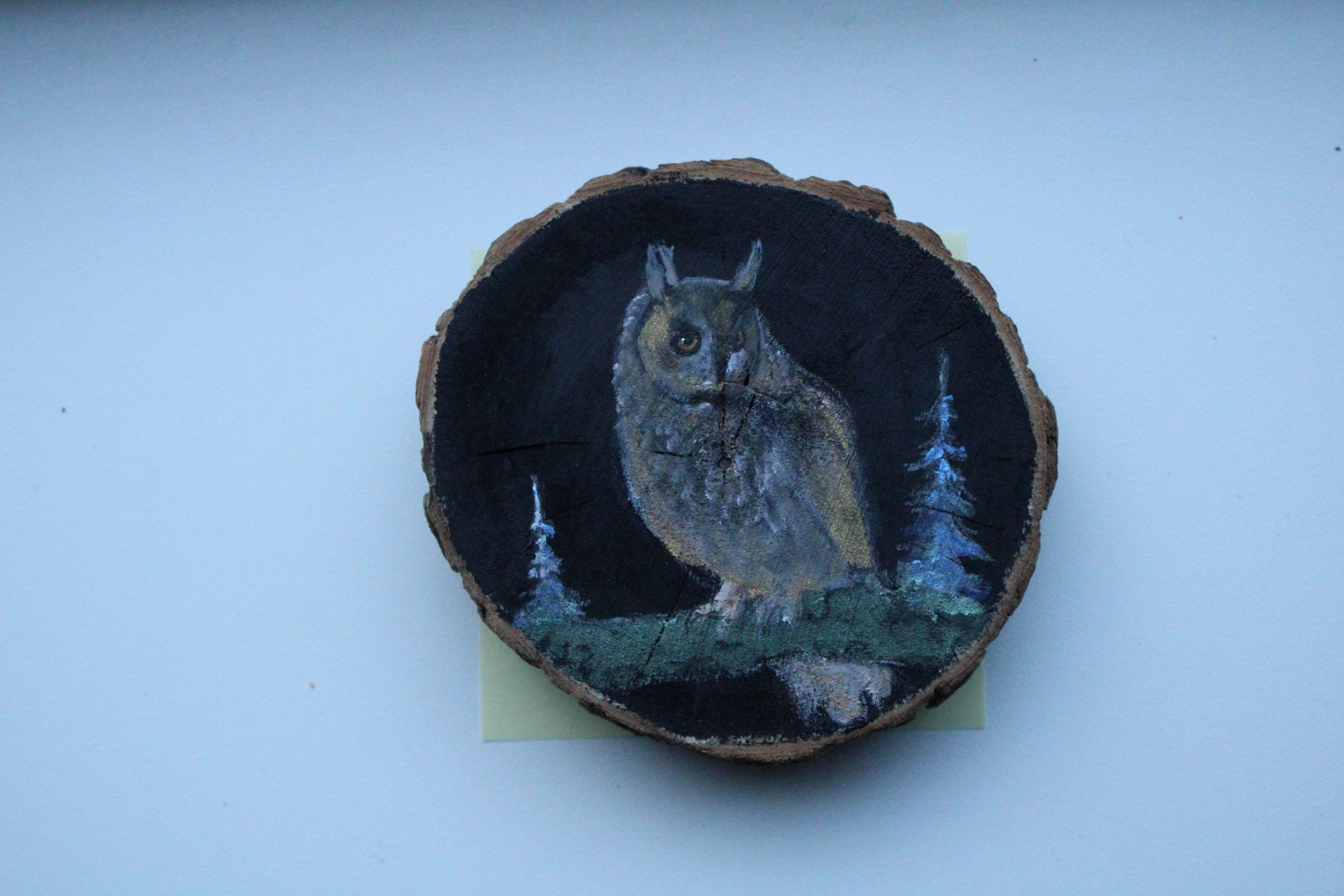 Houtschijfje beschilderd - Afbeelding 6