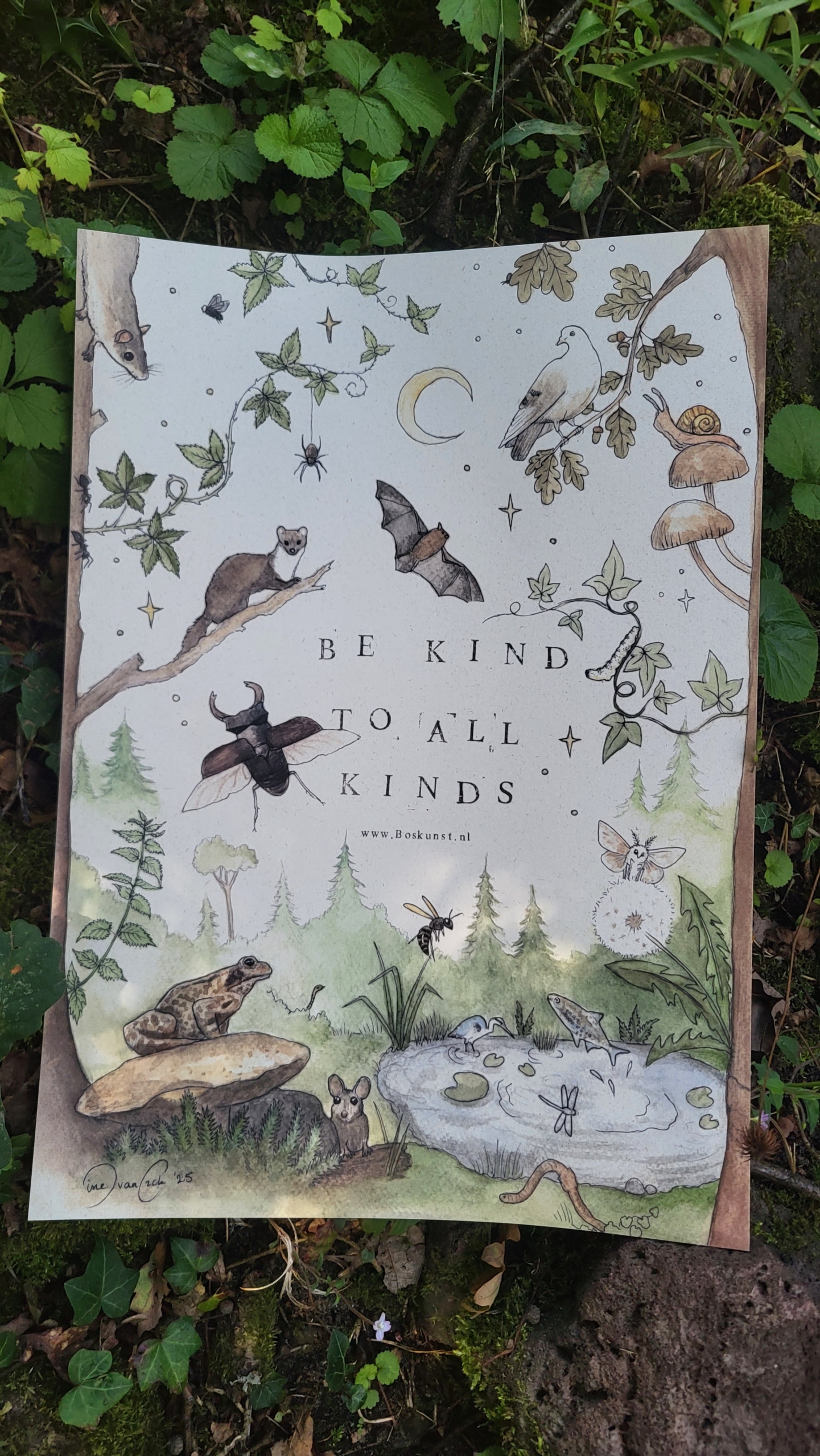 Poster Wees lief voor alle dieren A3 - Afbeelding 2