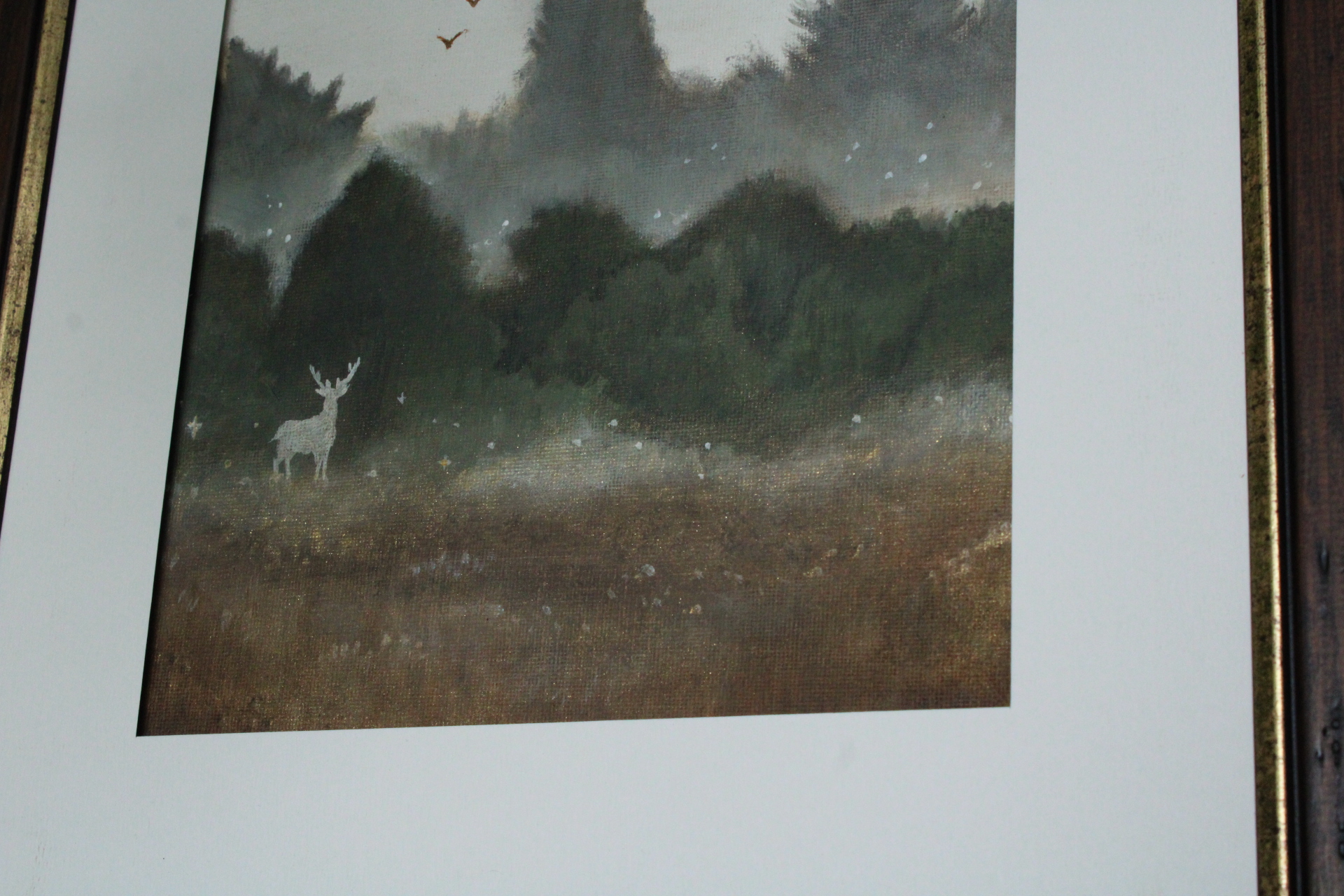 Heide acrylschilderij ingelijst - Afbeelding 3